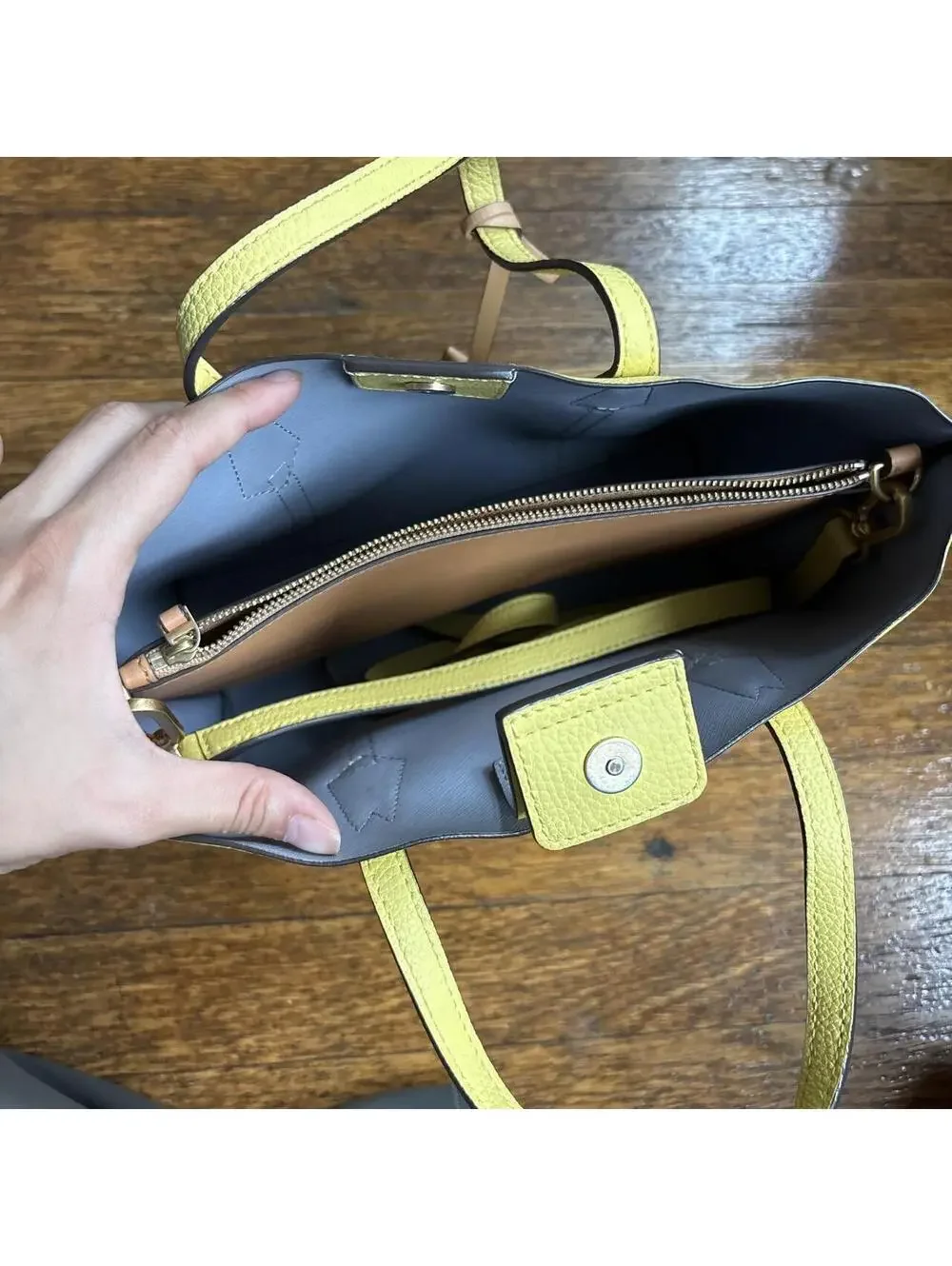 Tory Burch Women's Yellow and Green Bag